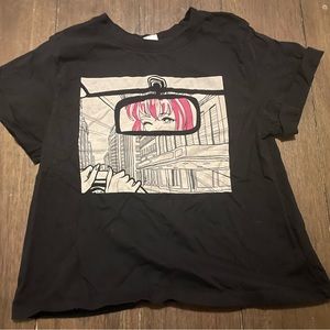 Black Graphic Short Sleeve Tee